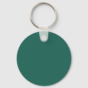 Porte-clés Bleu vert foncé (couleur solide)