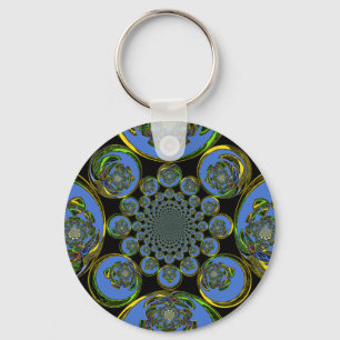 Porte-clés Bleu vintage