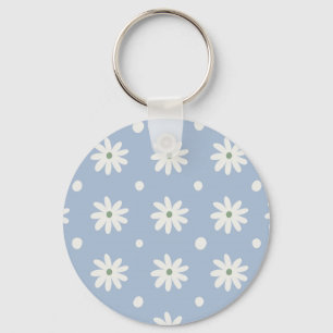 Porte-clés Bleuet Charmant et pois