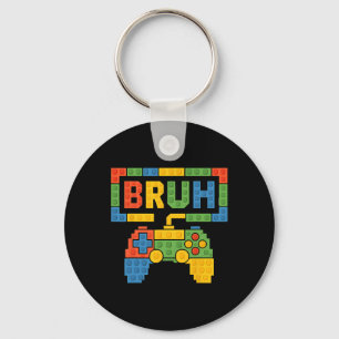 Porte-clés Blocs de Construction Bruh Garçons Anniversaire Br