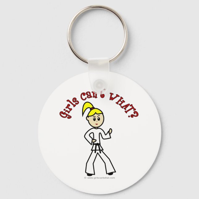 Porte-clés Blonde Karate Girl (Recto)