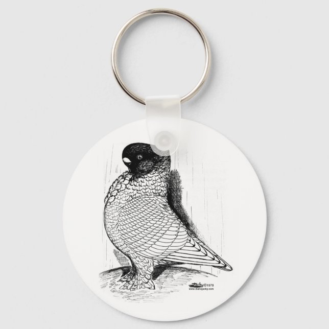 Porte-clés Blondinette Pigeon Laced 1978 (Recto)
