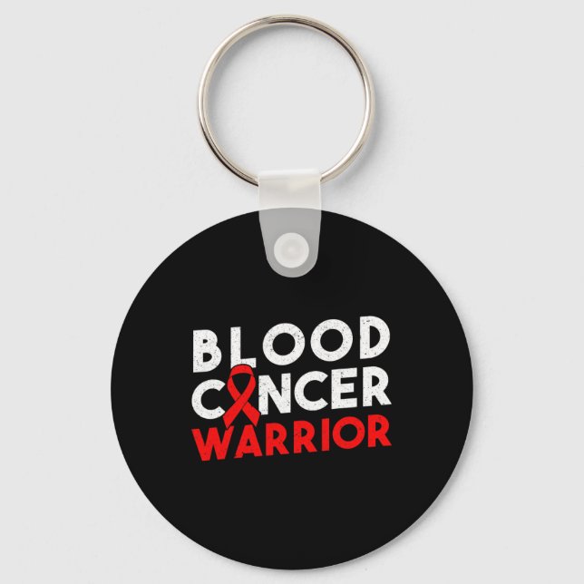 Porte-clés Blood Cancer Warrior Ribbon 2  (Recto)