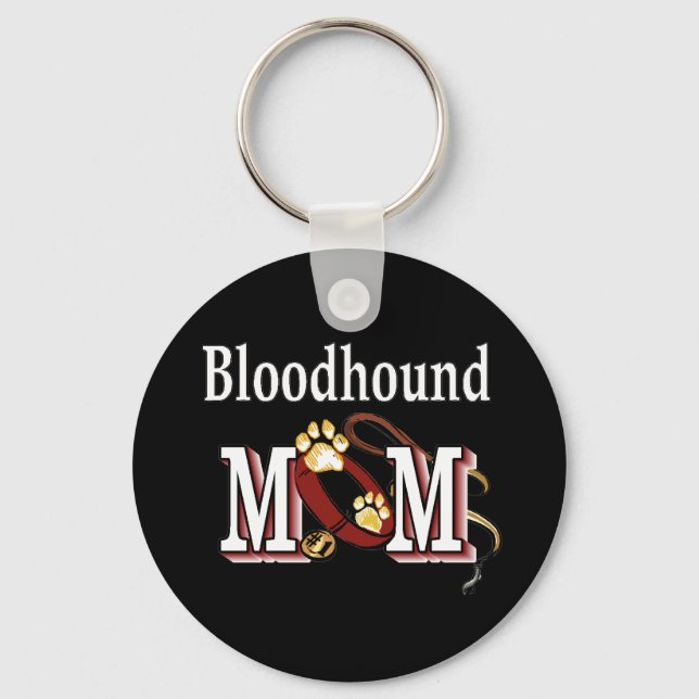 Porte-clés Bloodhound Dog MOM (Recto)