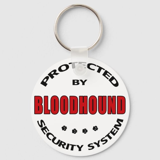 Porte-clés Bloodhound Dog Security (Recto)