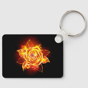 Porte-clés Blooming Fire Rose