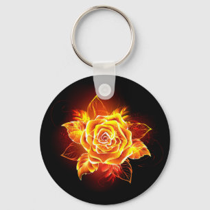 Porte-clés Blooming Fire Rose