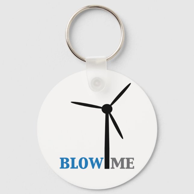 Porte-clés blow me wind turbine (Recto)