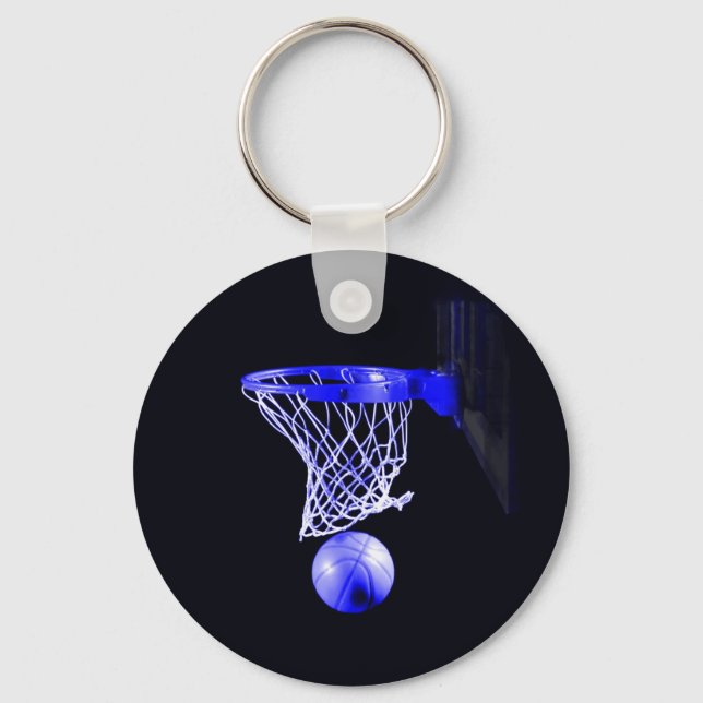Porte-clés Blue Basketball (Recto)
