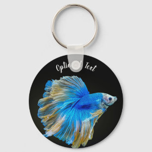 Porte-clés Blue Betta Fighting Fish 