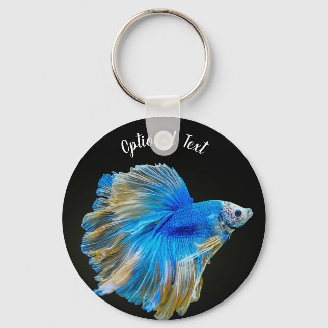 Porte-clés Blue Betta Fighting Fish  (Recto)