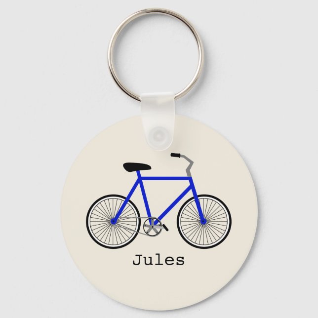 Porte-clés Blue Bicycle Keychain (Recto)