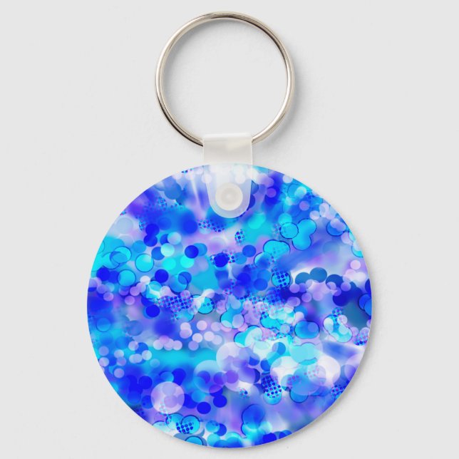 Porte-clés Blue Bokeh 92015 (Recto)