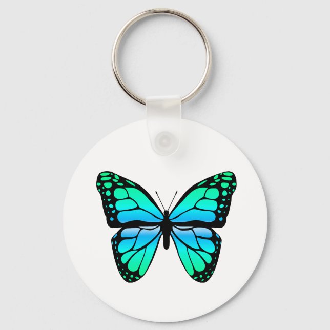 Porte-clés Blue Butterfly Keychain (Recto)