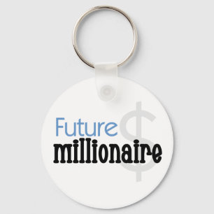 Porte-clés Blue Future Millionaire