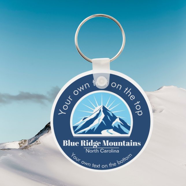Porte-clés Blue Ridge Mountains NC ski resort souvenir  (Créateur téléchargé)