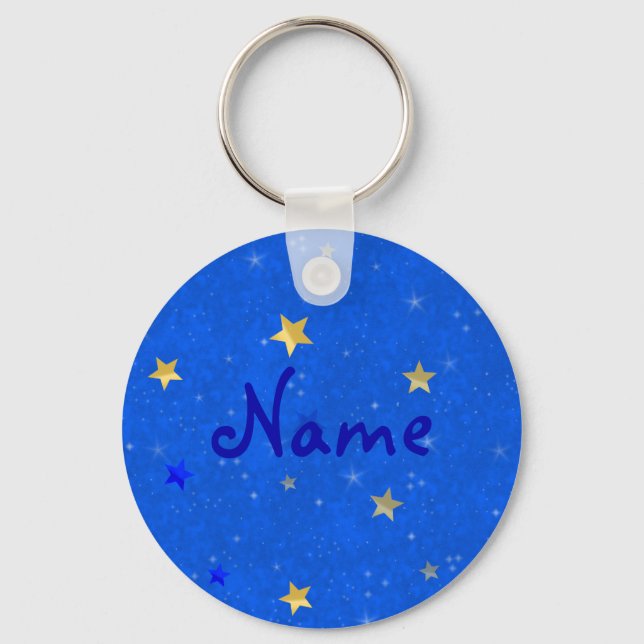 Porte-clés Blue Sky Golden Stars (Recto)