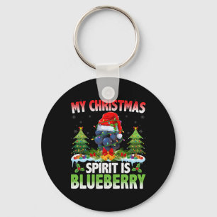 Porte-clés Blueberry Portant Le Chapeau Du Père Noël - L'Espr