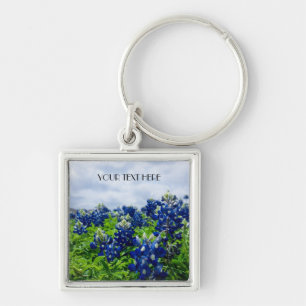 Porte-clés Bluebonnets Blue Flowers Texas texan Floral