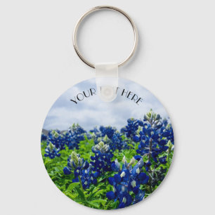 Porte-clés Bluebonnets Blue Flowers Texas texan Floral