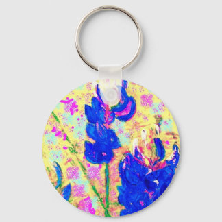 Porte-clés bluebonnets upclose art