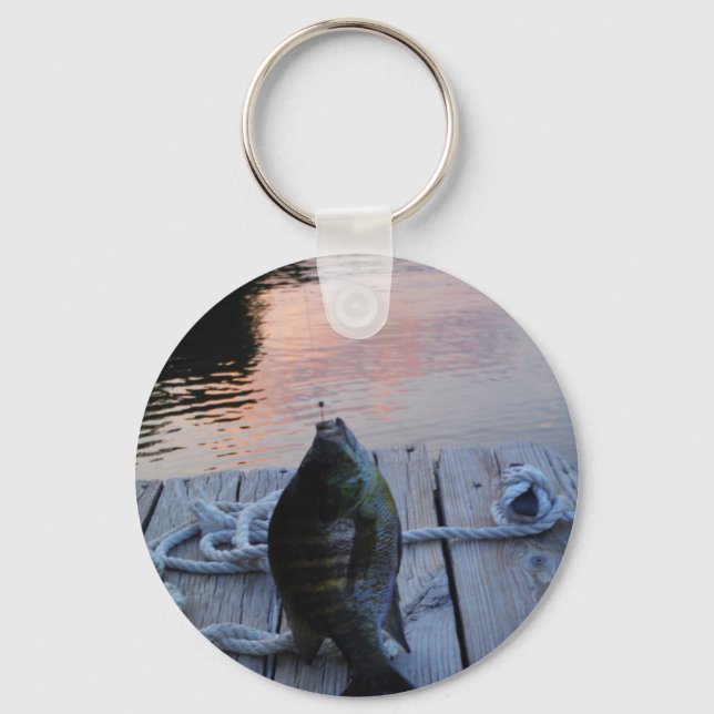 Porte-clés Bluegill au coucher du soleil Lac Arrowhead (Recto)