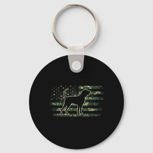Porte-clés Bluetick Coonhound Camouflage Drapeau Américain US