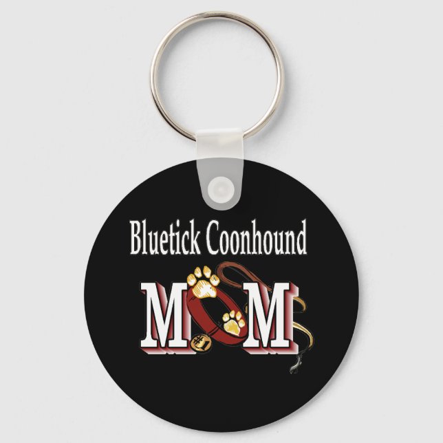 Porte-clés Bluetick Coonhound Dog MOM (Recto)