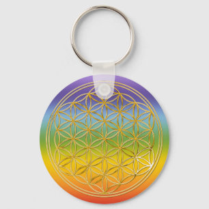 Porte-clés Blume des Lebens   couleur klein chakren
