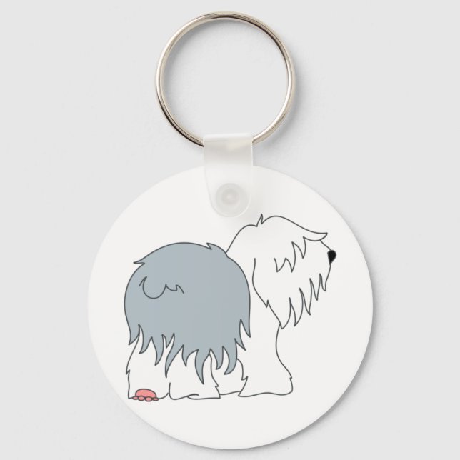 Porte-clés Bobtail Sheepdog (Recto)