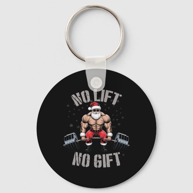 Porte-clés Bodybuilding Bodybuilder - Père Noël Weightl (Recto)
