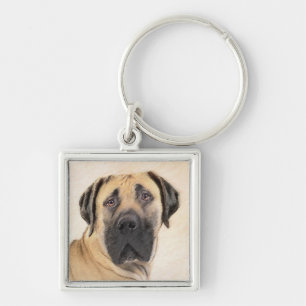 Porte-clés Boerboel Peinture - Cute Original Chien Art