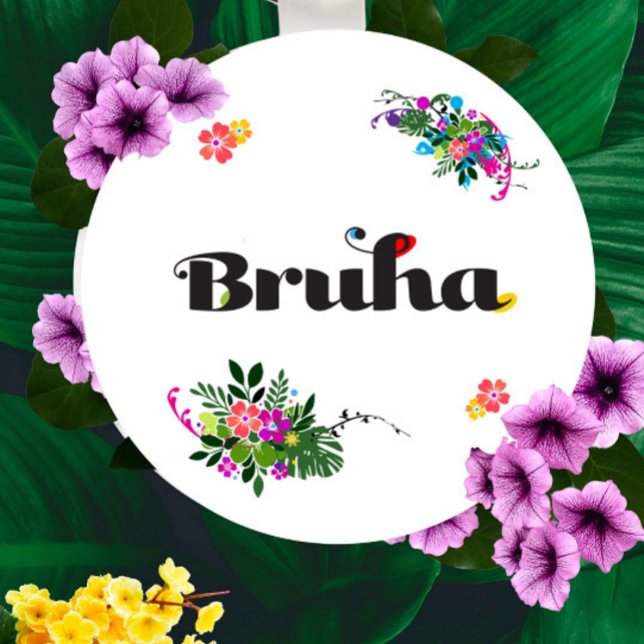 Porte-clés Boho Esthétique Filipino Bruha Rond (Créateur téléchargé)