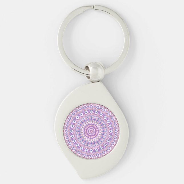 Porte-clés Boho Hippie Funky Groovy Bohémien Kaléidoscope (Devant)