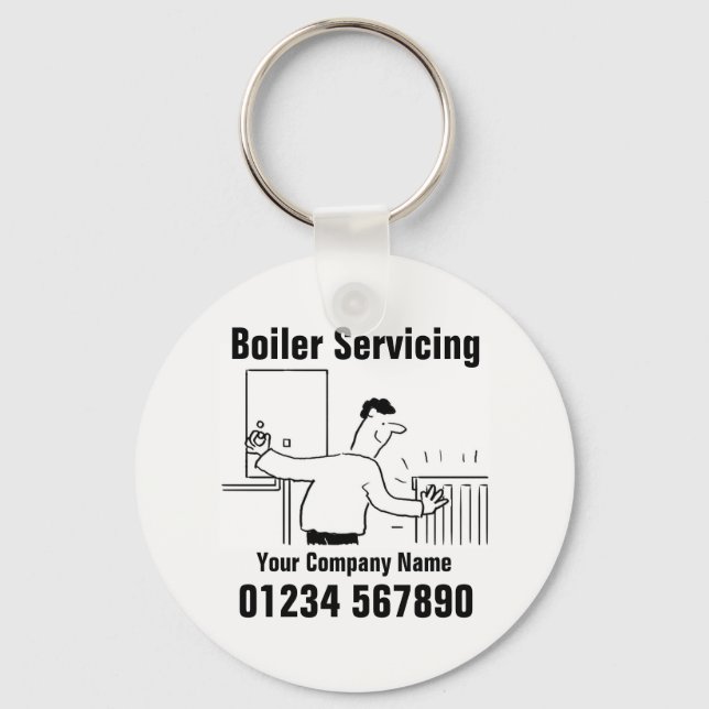 Porte-clés Boiler Servicing Contact Details (Recto)