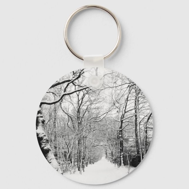 Porte-clés Bois d'hiver froid (Recto)