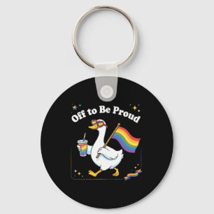 Porte-clés Boisson arc-en-ciel Proud Duck On Parade