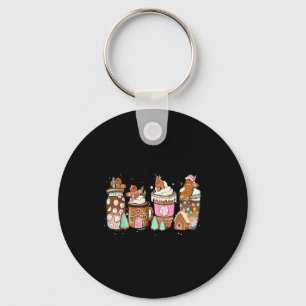 Porte-clés Boisson au café de Noël au pain d'épice C Latte