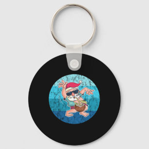 Porte-clés Boisson Santa Coco Noël Eau Océan Vintage