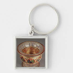 Porte-clés Boîte avec le plique-a-jour et le cloisonne