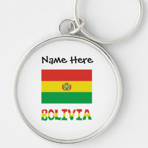 Porte-clés Bolivie Drapeau Bolivien Personnalisé