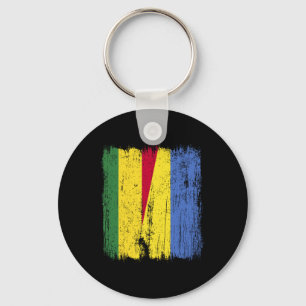 Porte-clés Bolivie Ukraine Demi-drapeau Héritage bolivien ukr