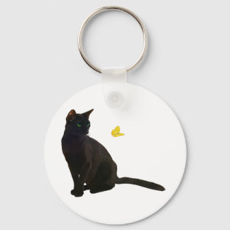 Porte-clés Bombay Cat & Papillon