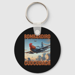 Porte-clés Bomrdiro Cudcudach Italien Plane de cerveau pourri