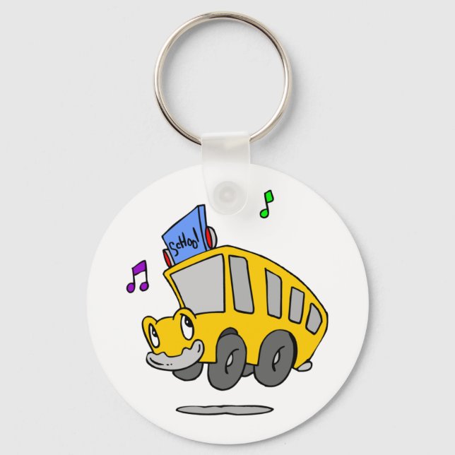 Porte-clés Bon bus scolaire (Recto)