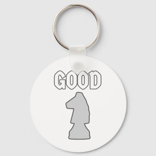 Porte-clés Bon Knight Chess Player Cadeau (Recto)