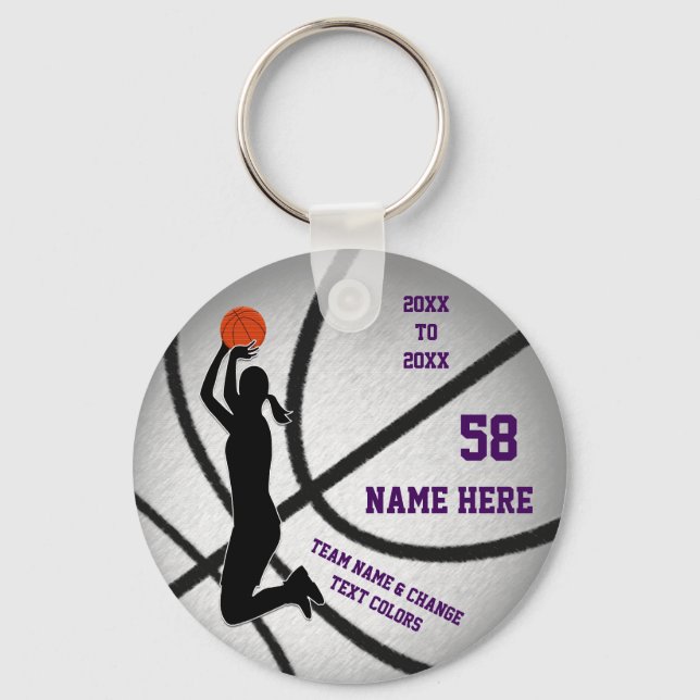 Porte-clés Bon marché, cadeaux de basket-ball pour filles, CH (Recto)