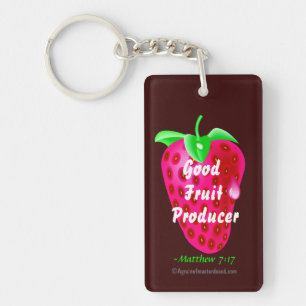 Porte-clés Bon producteur de fruits Bible Citation