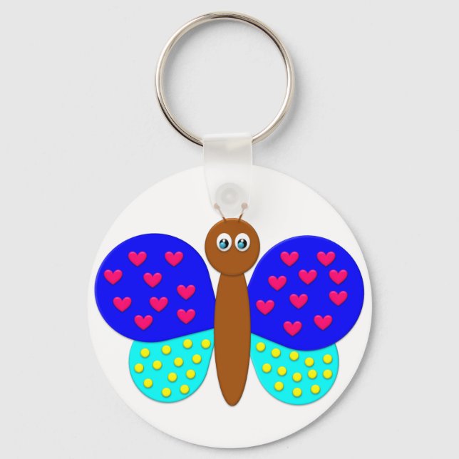 Porte-clés BonBon Imaginaire  Papillon Porte - clé (Recto)