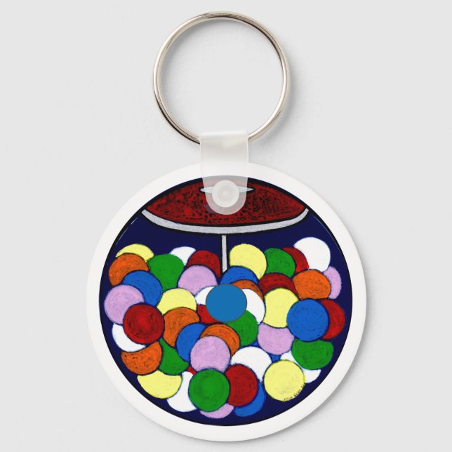 Porte-clés Bonbons à billes de gomme (Recto)